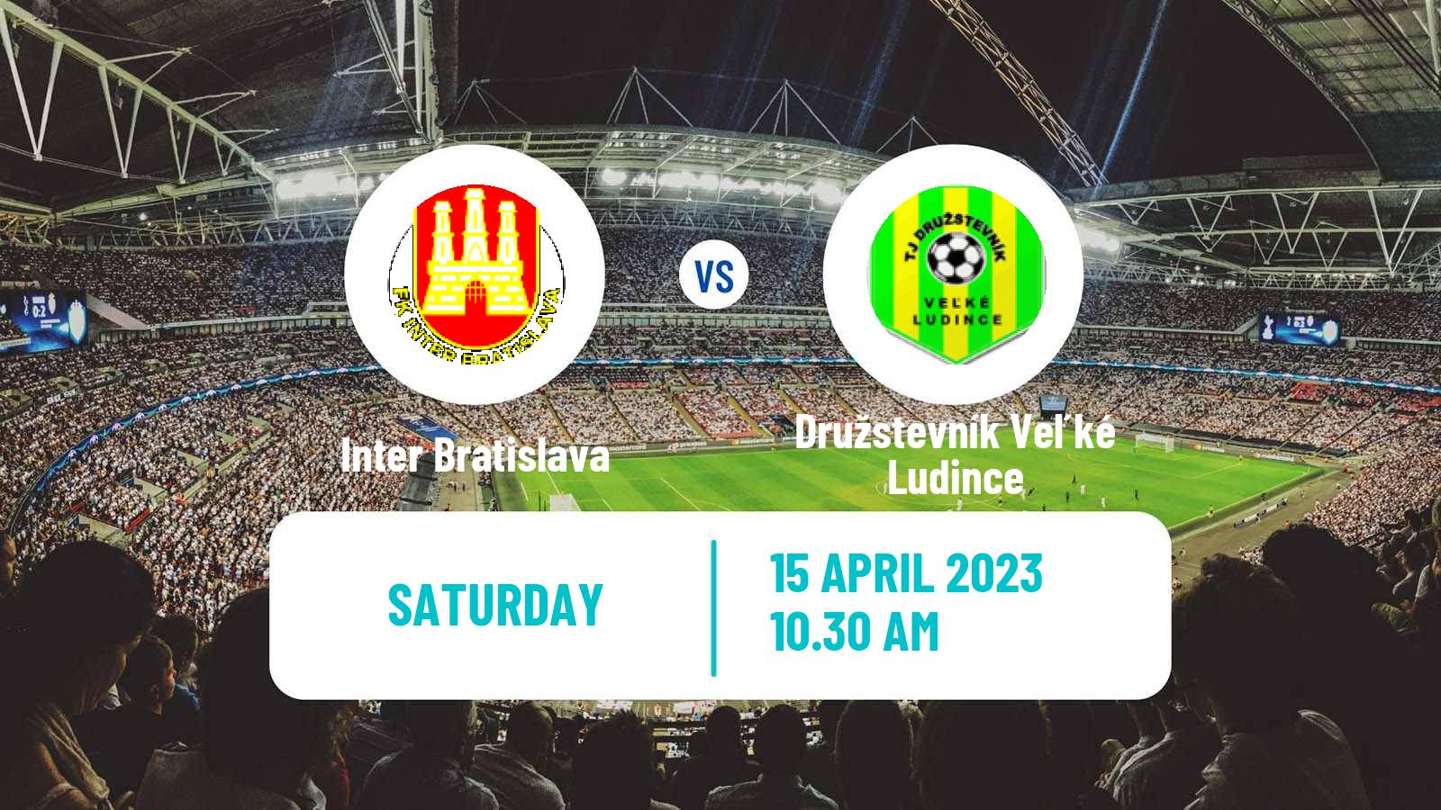 Soccer Slovak 3 Liga West Inter Bratislava - Družstevník Veľké Ludince