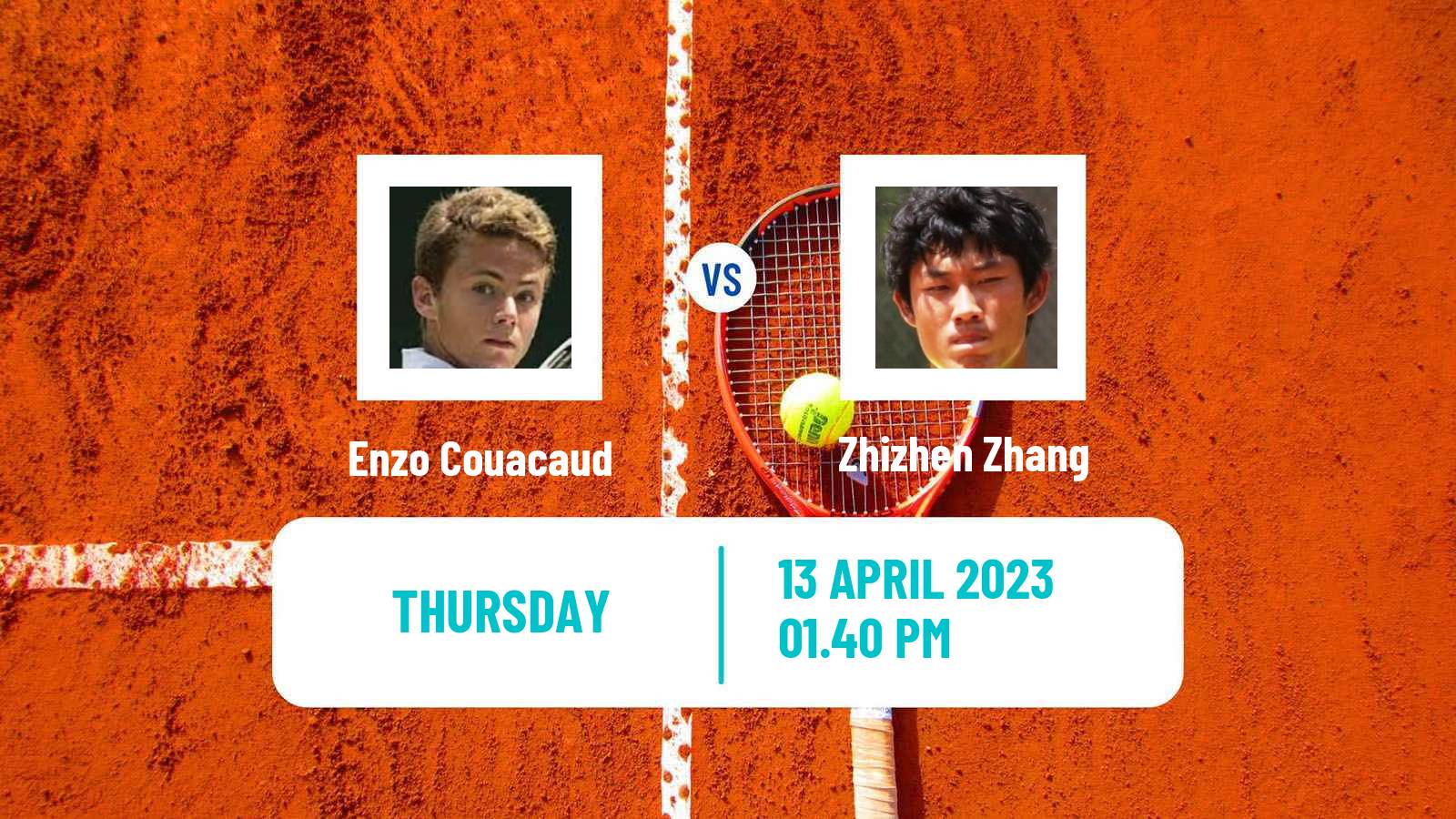 Tennis ATP Challenger Enzo Couacaud - Zhizhen Zhang