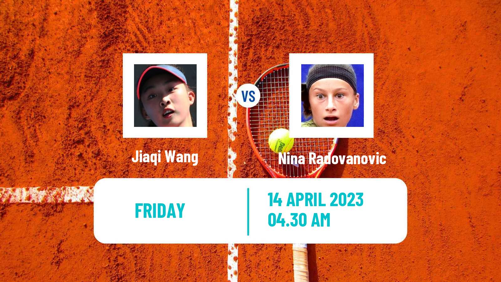 Tennis ITF Tournaments Jiaqi Wang - Nina Radovanovic