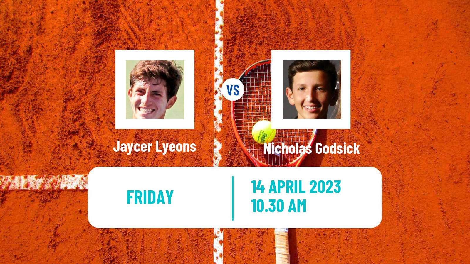 Tennis ITF Tournaments Jaycer Lyeons - Nicholas Godsick