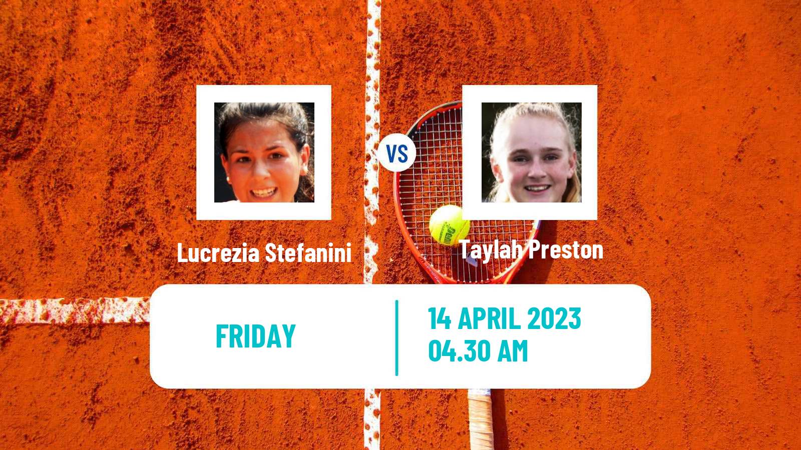 Tennis ITF Tournaments Lucrezia Stefanini - Taylah Preston