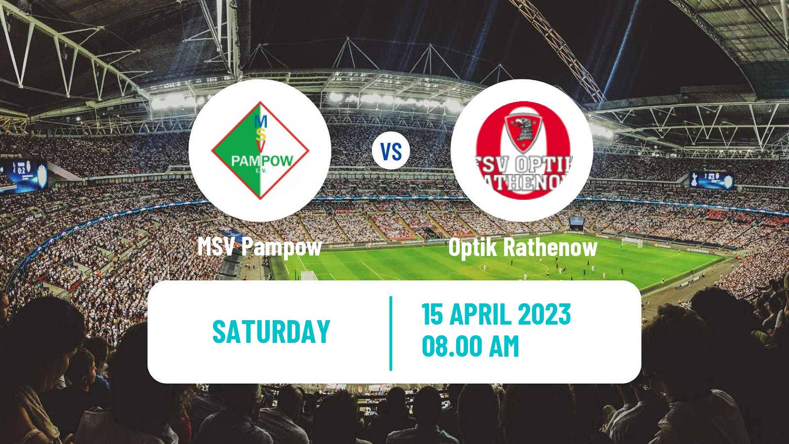 Soccer German Oberliga NOFV-Nord Pampow - Optik Rathenow