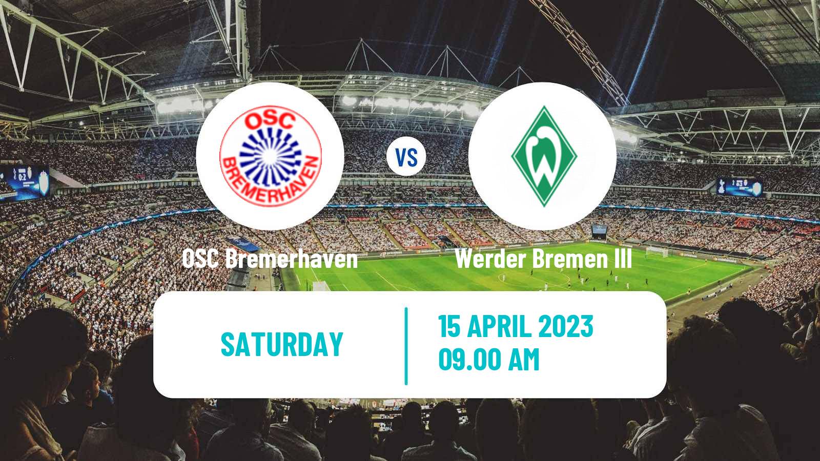 Soccer German Oberliga Bremen OSC Bremerhaven - Werder Bremen III