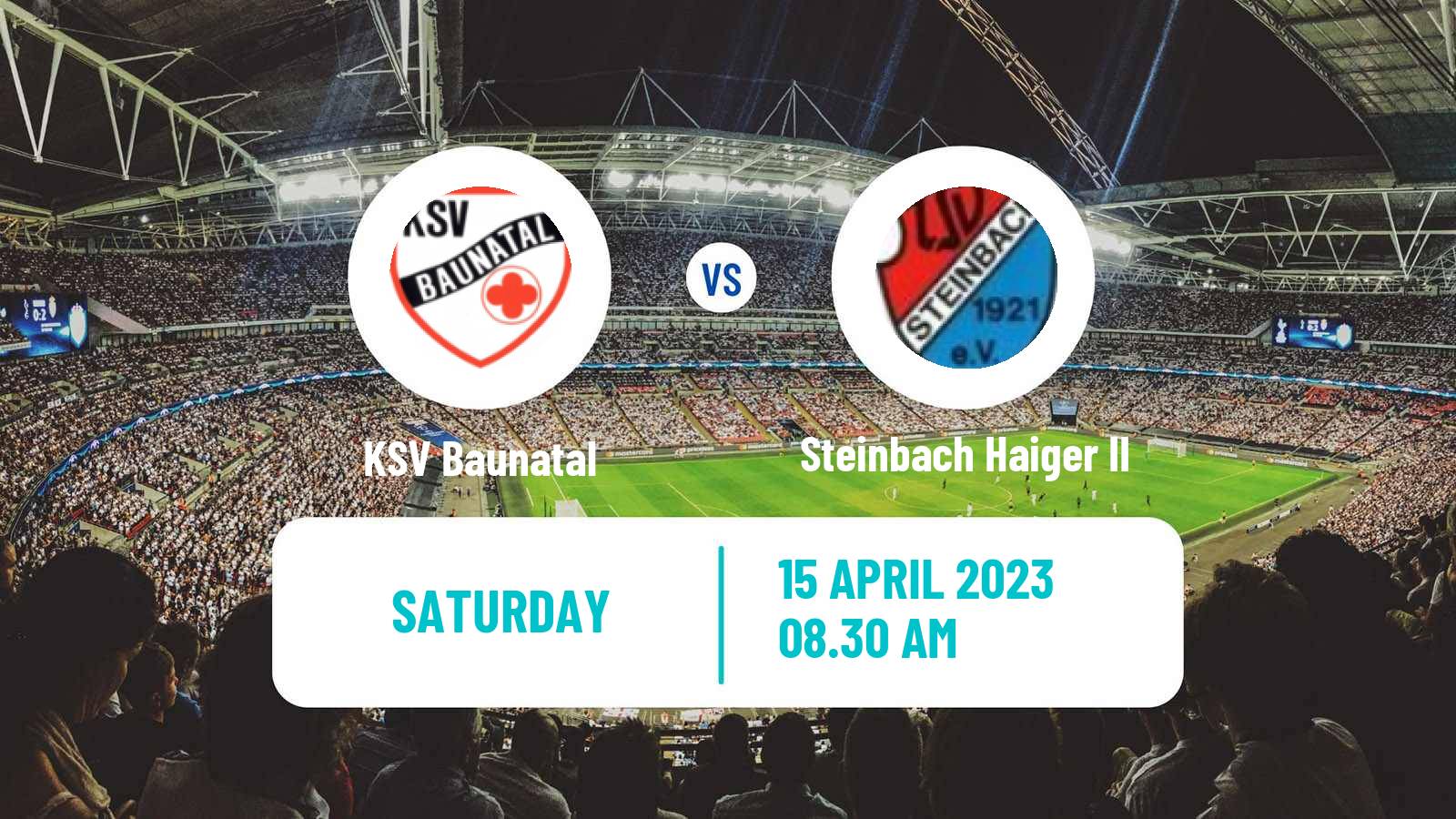 Soccer German Oberliga Hessen Baunatal - Steinbach Haiger II