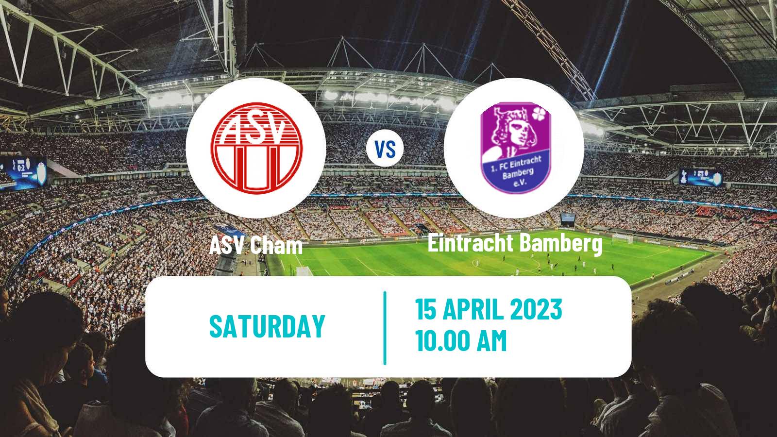 Soccer German Oberliga Bayern Nord Cham - Eintracht Bamberg