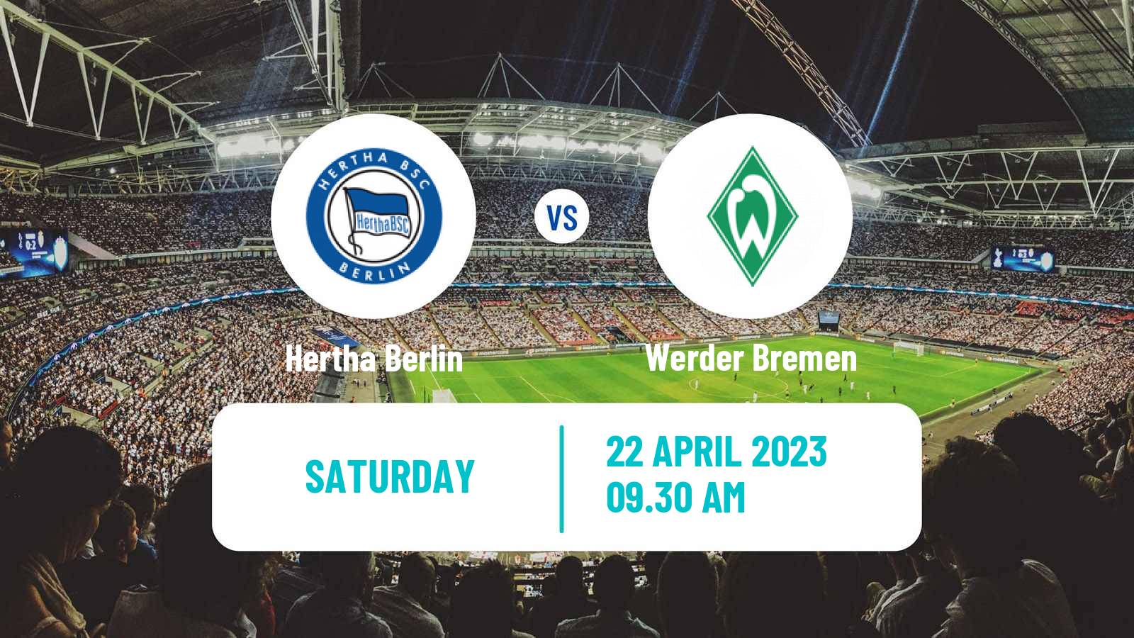 Soccer German Bundesliga Hertha Berlin - Werder Bremen