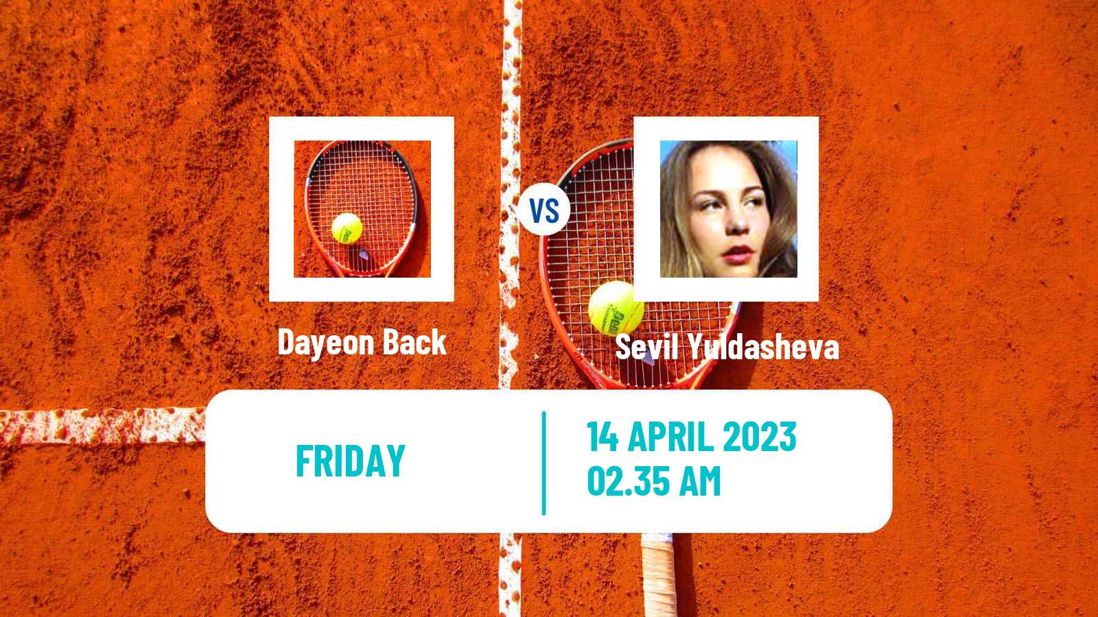 Tennis WTA Billie Jean King Cup Group I Dayeon Back - Sevil Yuldasheva