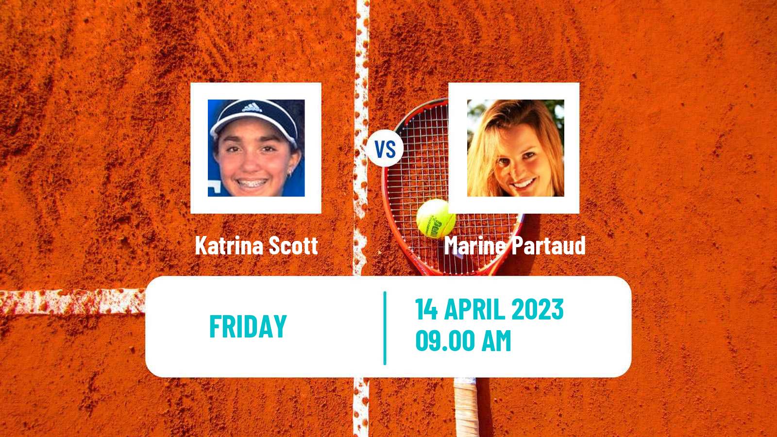 Tennis ITF Tournaments Katrina Scott - Marine Partaud