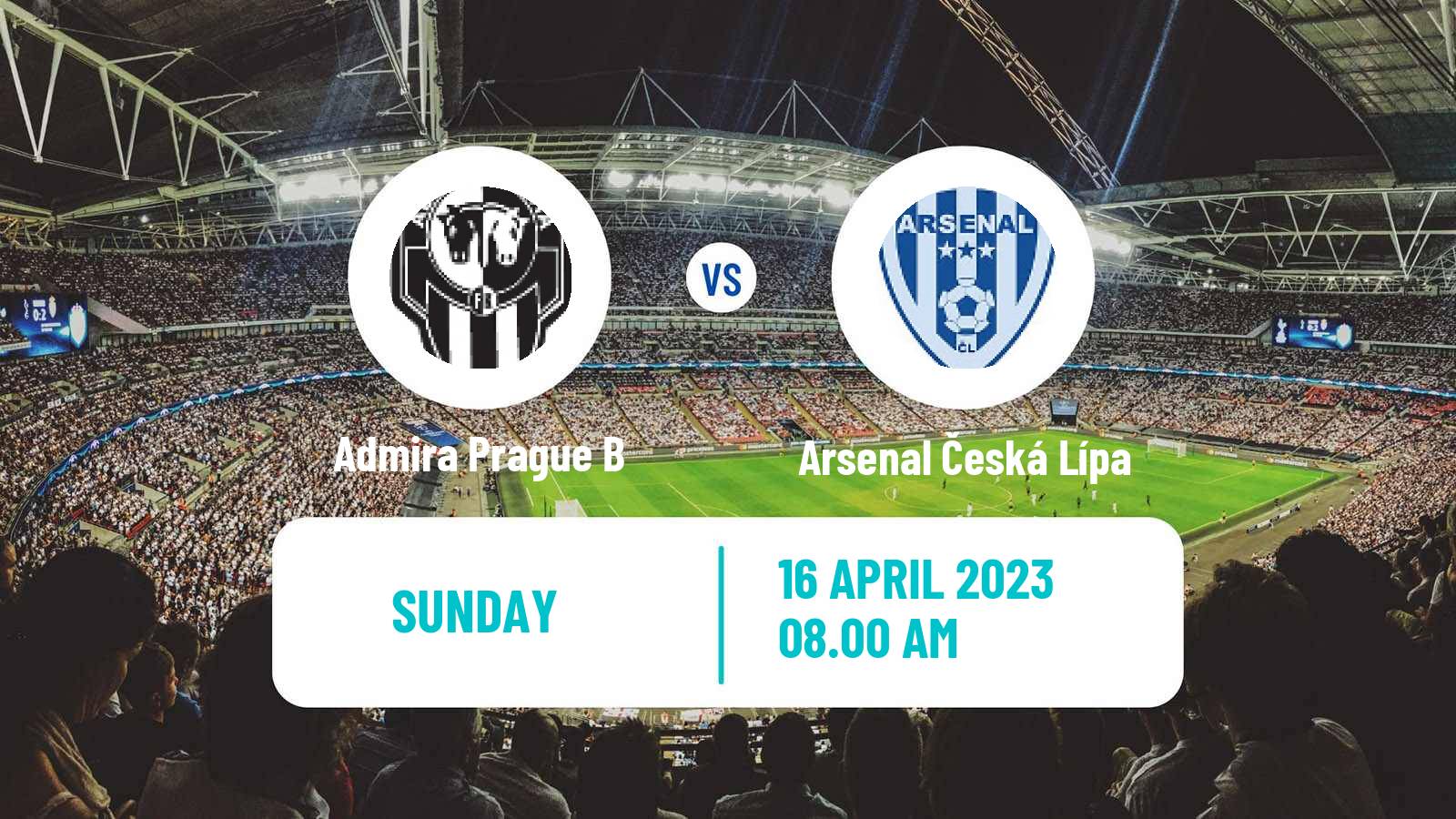 Soccer Czech Division B Admira Prague B - Arsenal Česká Lípa