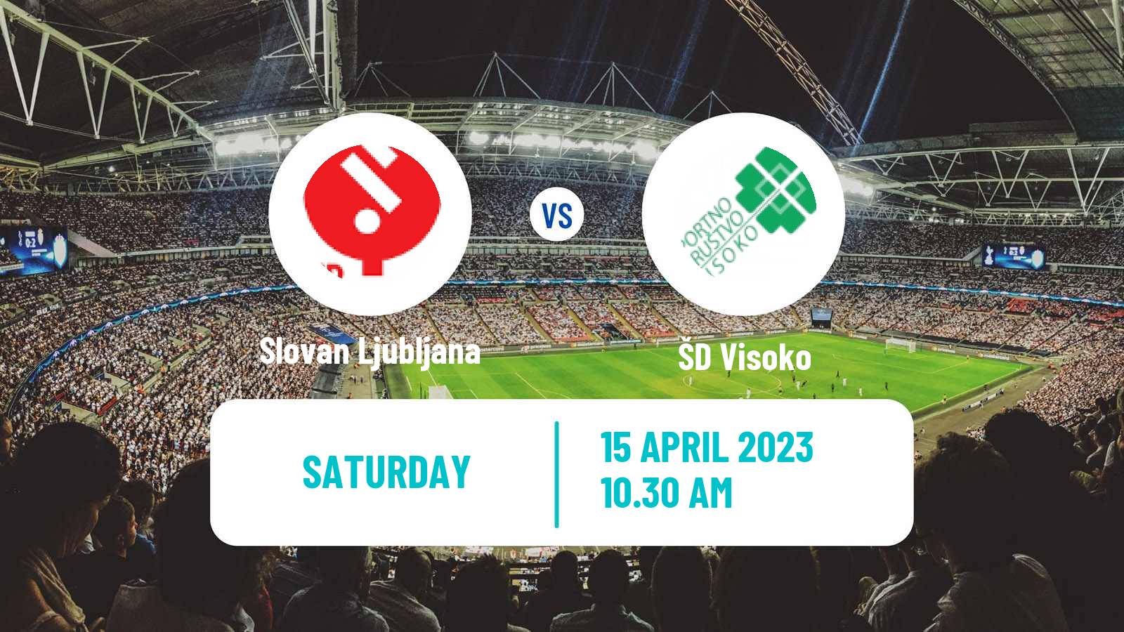 Soccer Slovenian 3 SNL West Slovan Ljubljana - Visoko