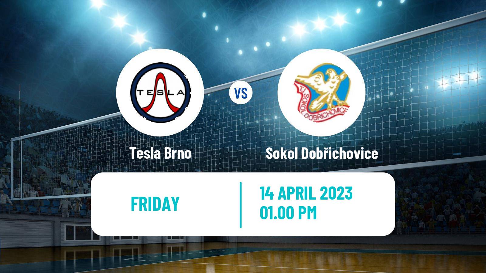 Volleyball Czech 1 Liga Volleyball Tesla Brno - Sokol Dobřichovice