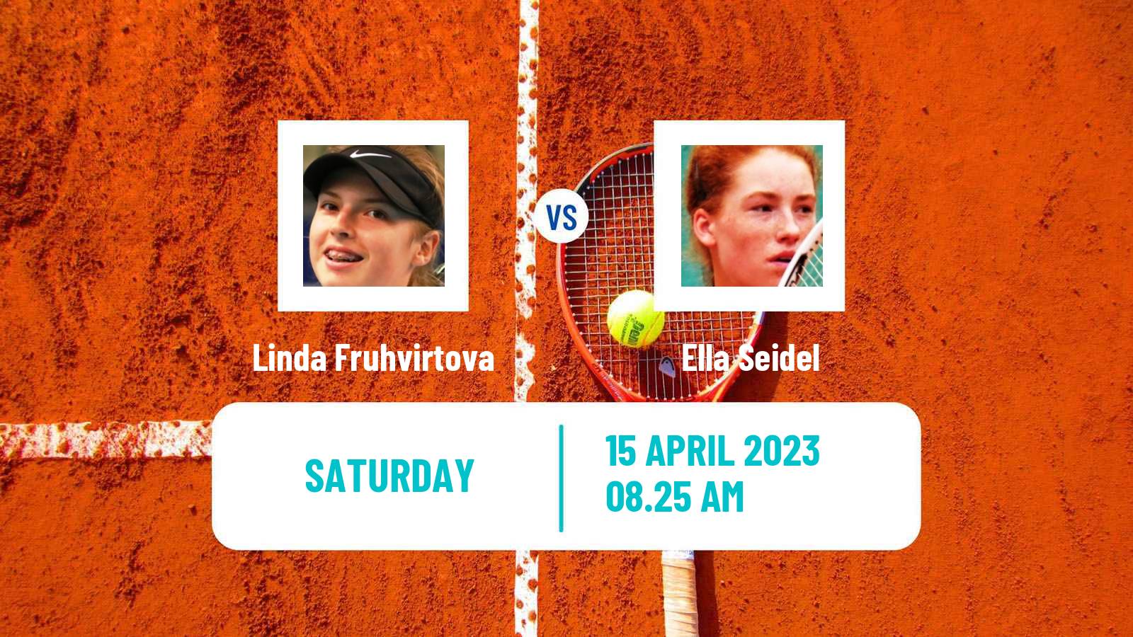 Tennis WTA Stuttgart Linda Fruhvirtova - Ella Seidel