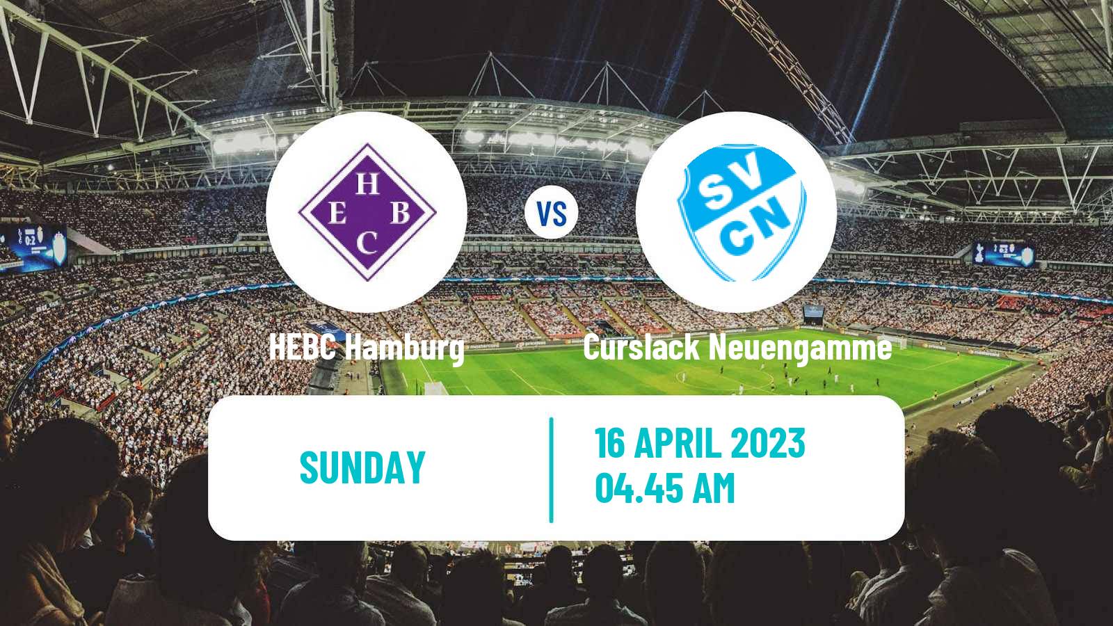 Soccer German Oberliga Hamburg HEBC Hamburg - Curslack Neuengamme