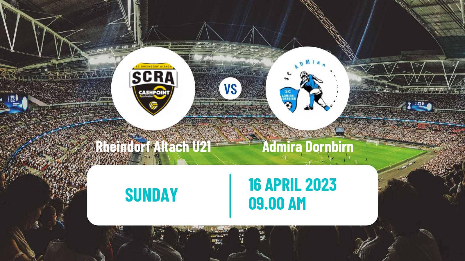 Soccer Austrian Regionalliga West - Vorarlberg Rheindorf Altach U21 - Admira Dornbirn