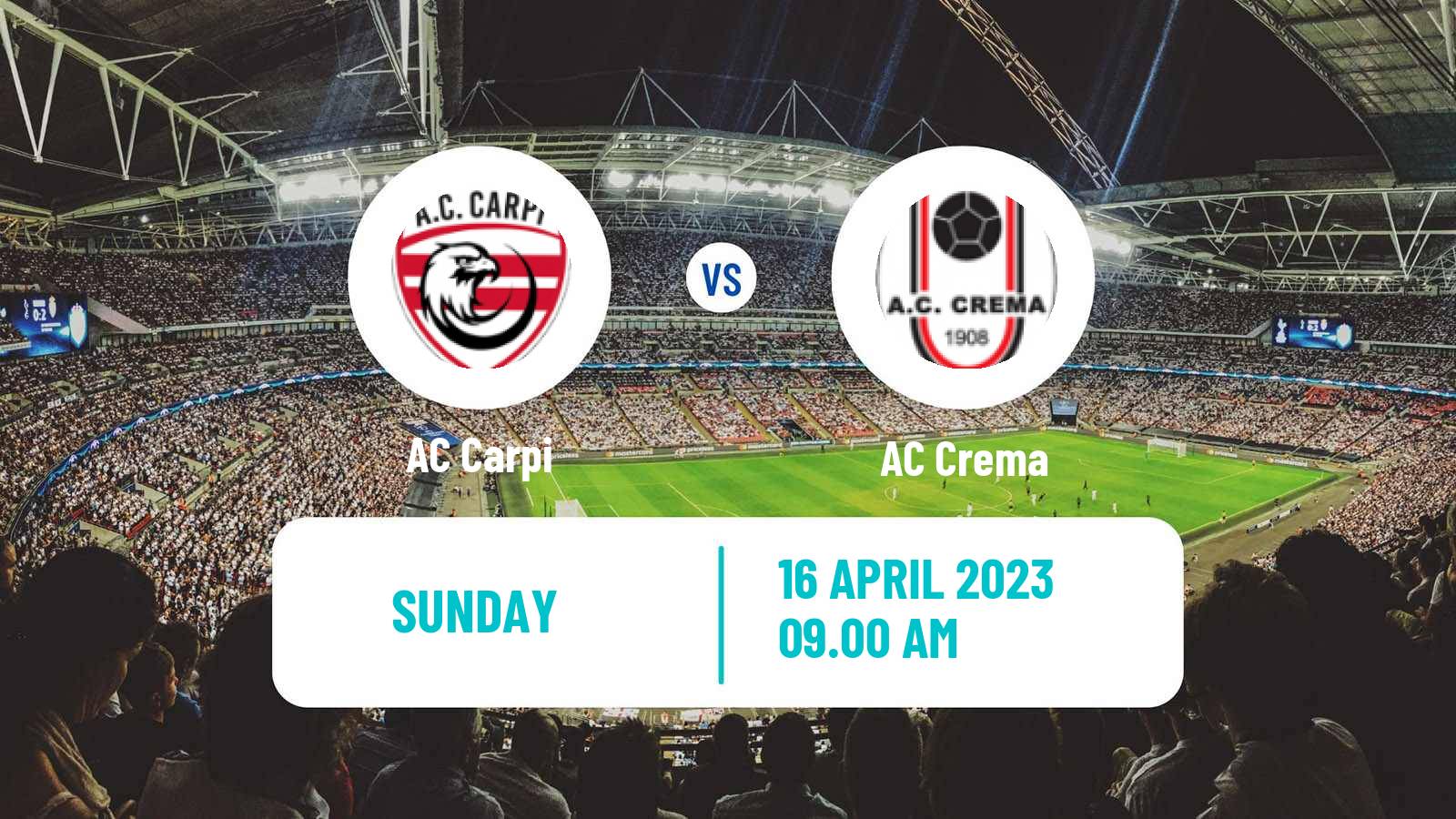 Soccer Italian Serie D - Group D AC Carpi - Crema