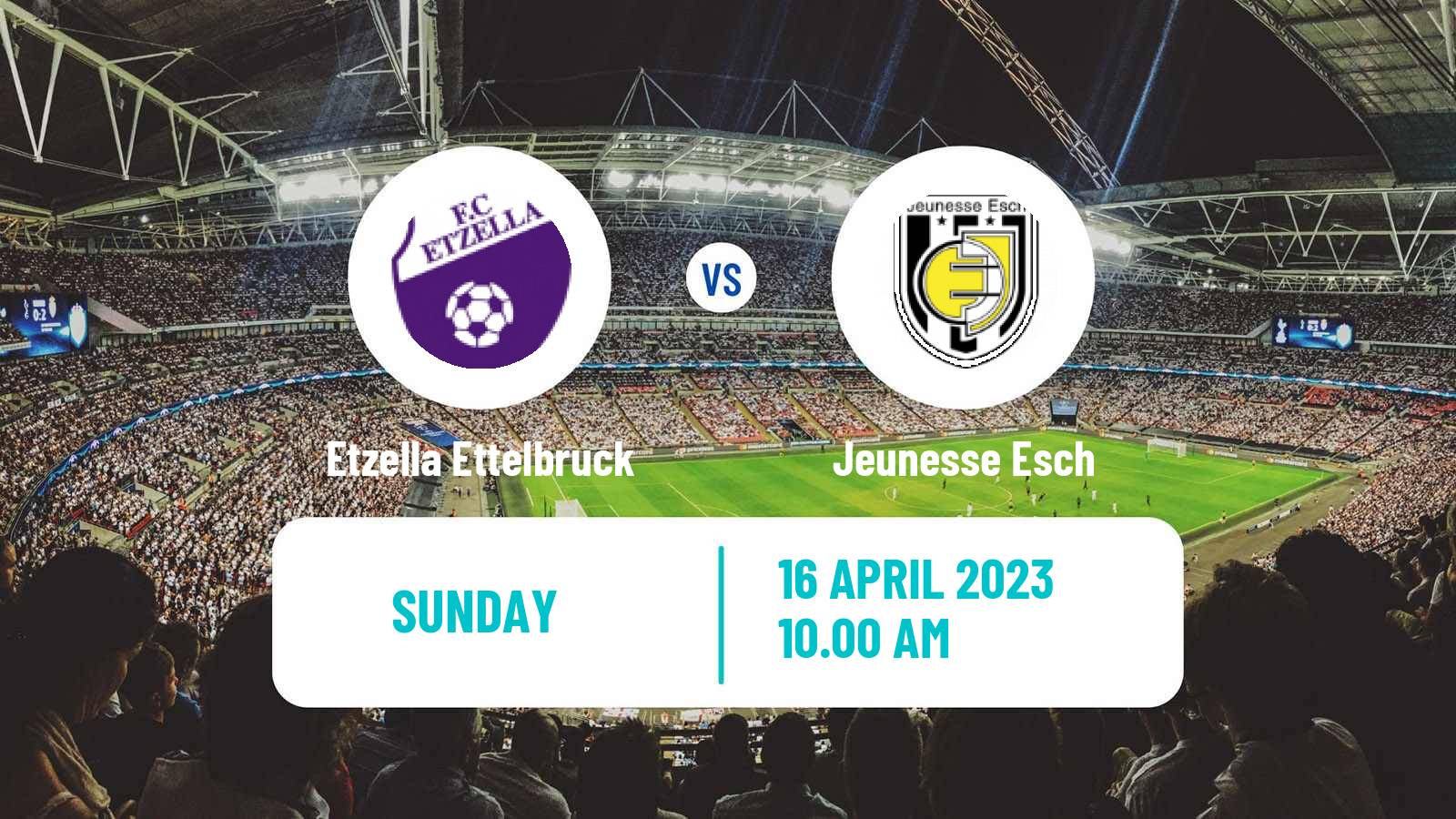 Soccer Luxembourg National Division Etzella Ettelbruck - Jeunesse Esch