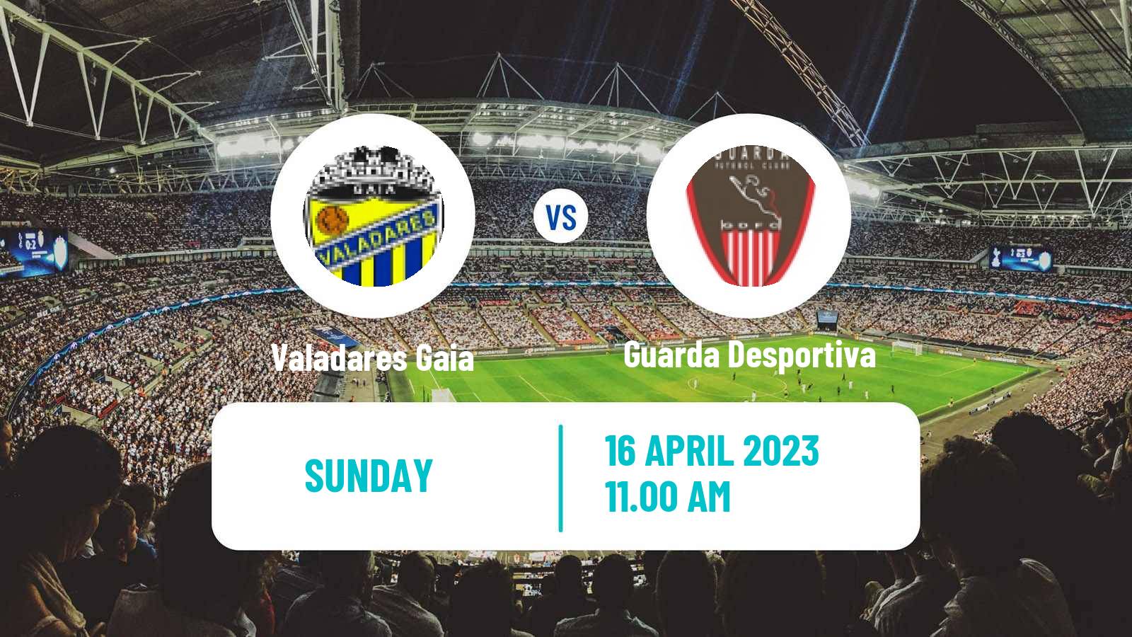 Soccer Campeonato de Portugal Valadares Gaia - Guarda Desportiva