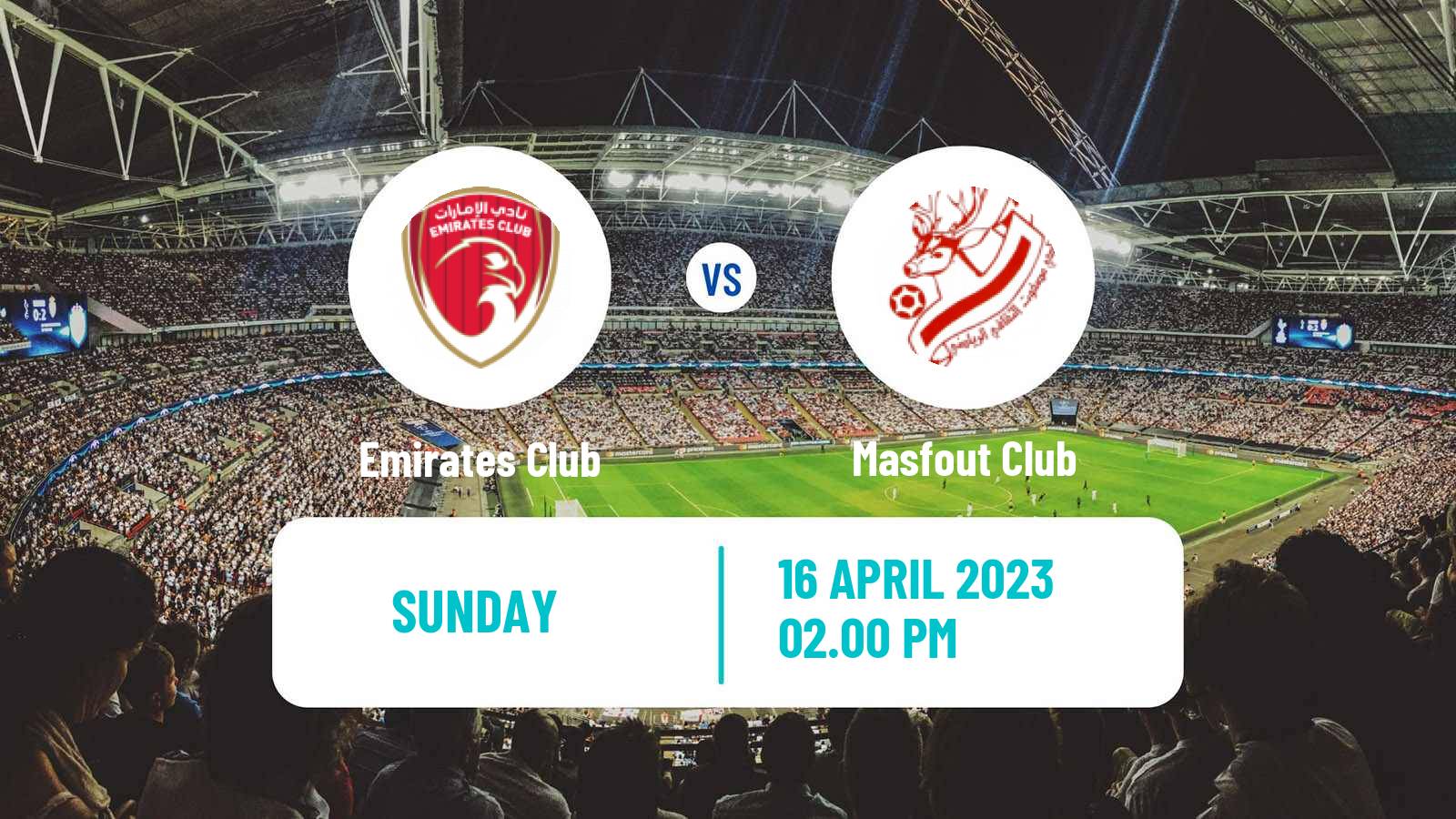 Soccer UAE Division 1 Emirates Club - Masfout