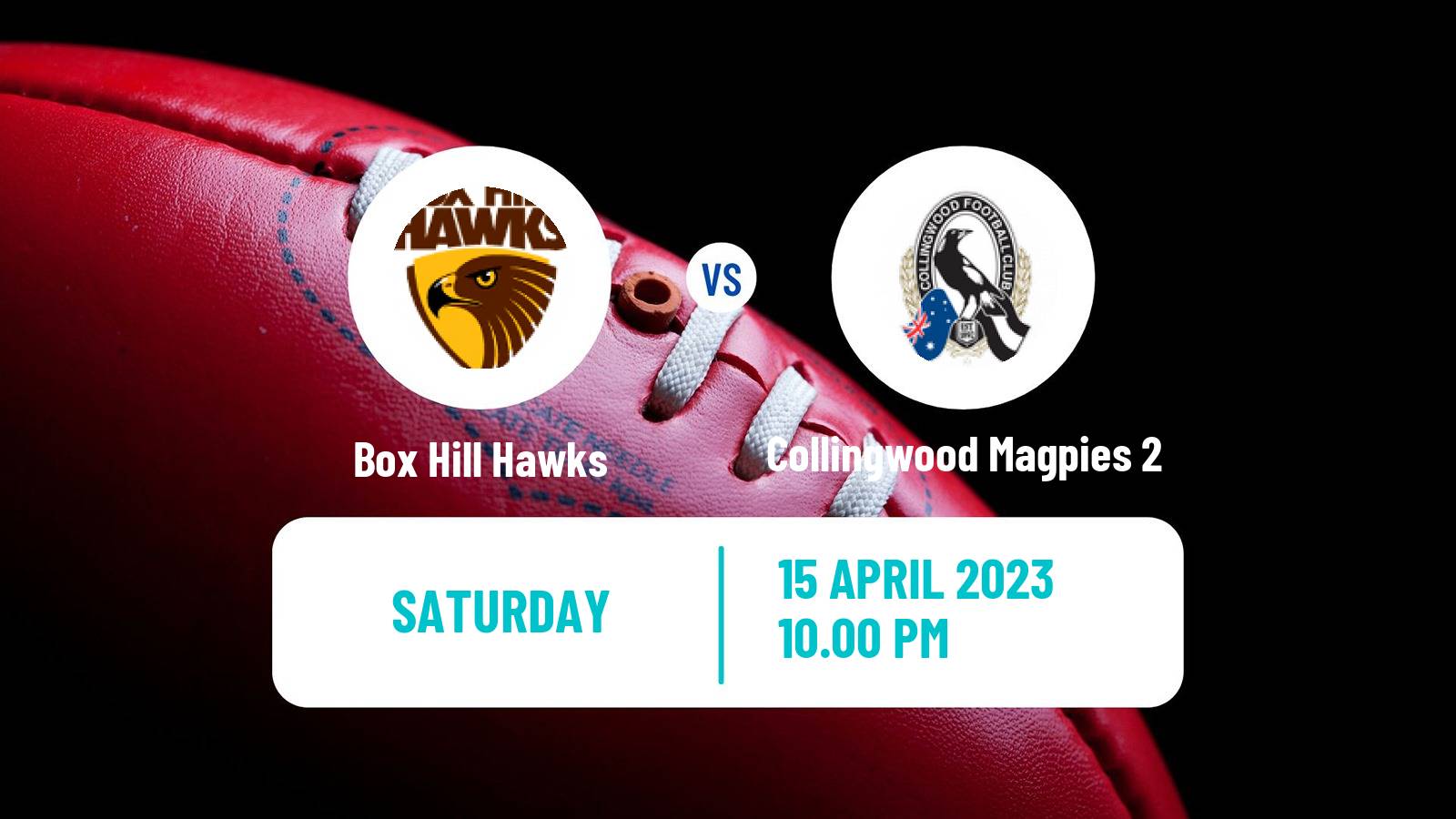 Aussie rules VFL Box Hill Hawks - Collingwood Magpies 2