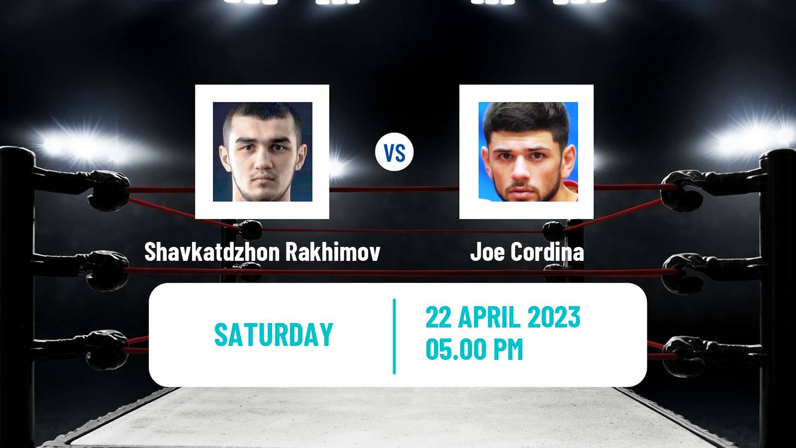 Boxing Boxing Shavkatdzhon Rakhimov - Joe Cordina