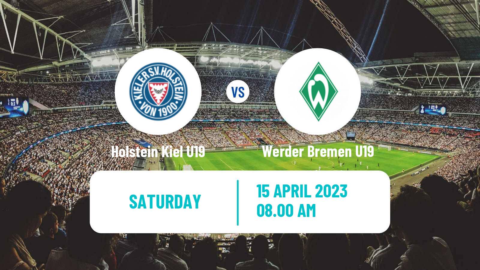 Soccer German Junioren Bundesliga Play Offs Holstein Kiel U19 - Werder Bremen U19