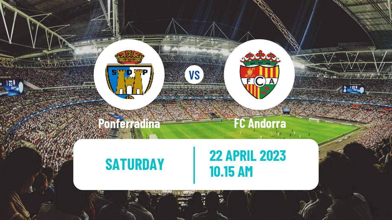 Soccer Spanish LaLiga2 Ponferradina - FC Andorra
