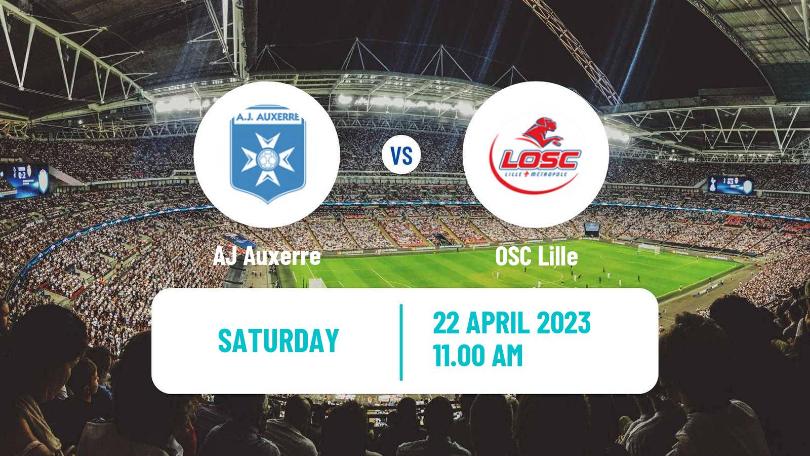 Soccer French Ligue 1 Auxerre - Lille