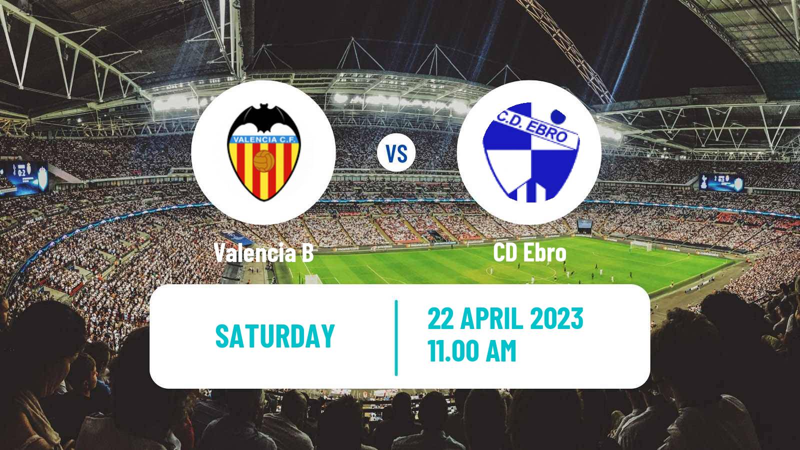 Soccer Spanish Segunda RFEF - Group 3 Valencia B - Ebro