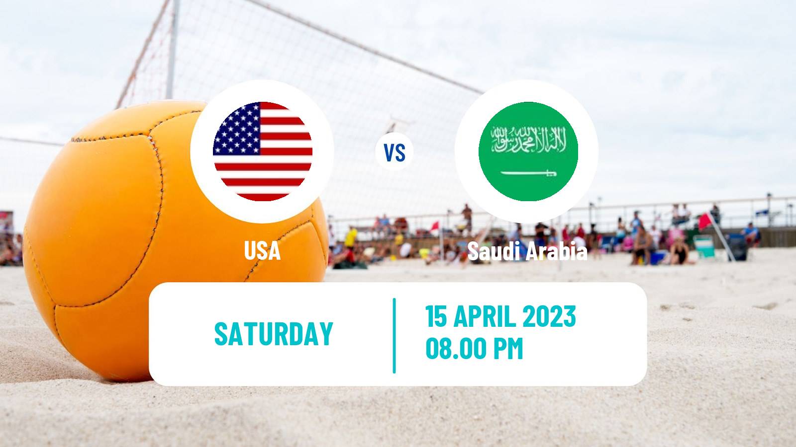 Beach soccer Beach Soccer USA - Saudi Arabia