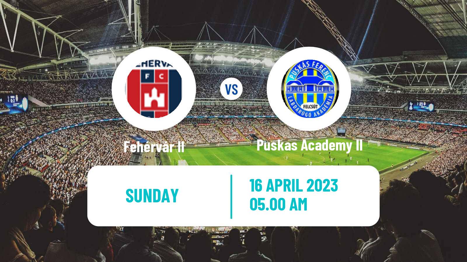 Soccer Hungarian NB III West Fehérvár II - Puskas Academy II