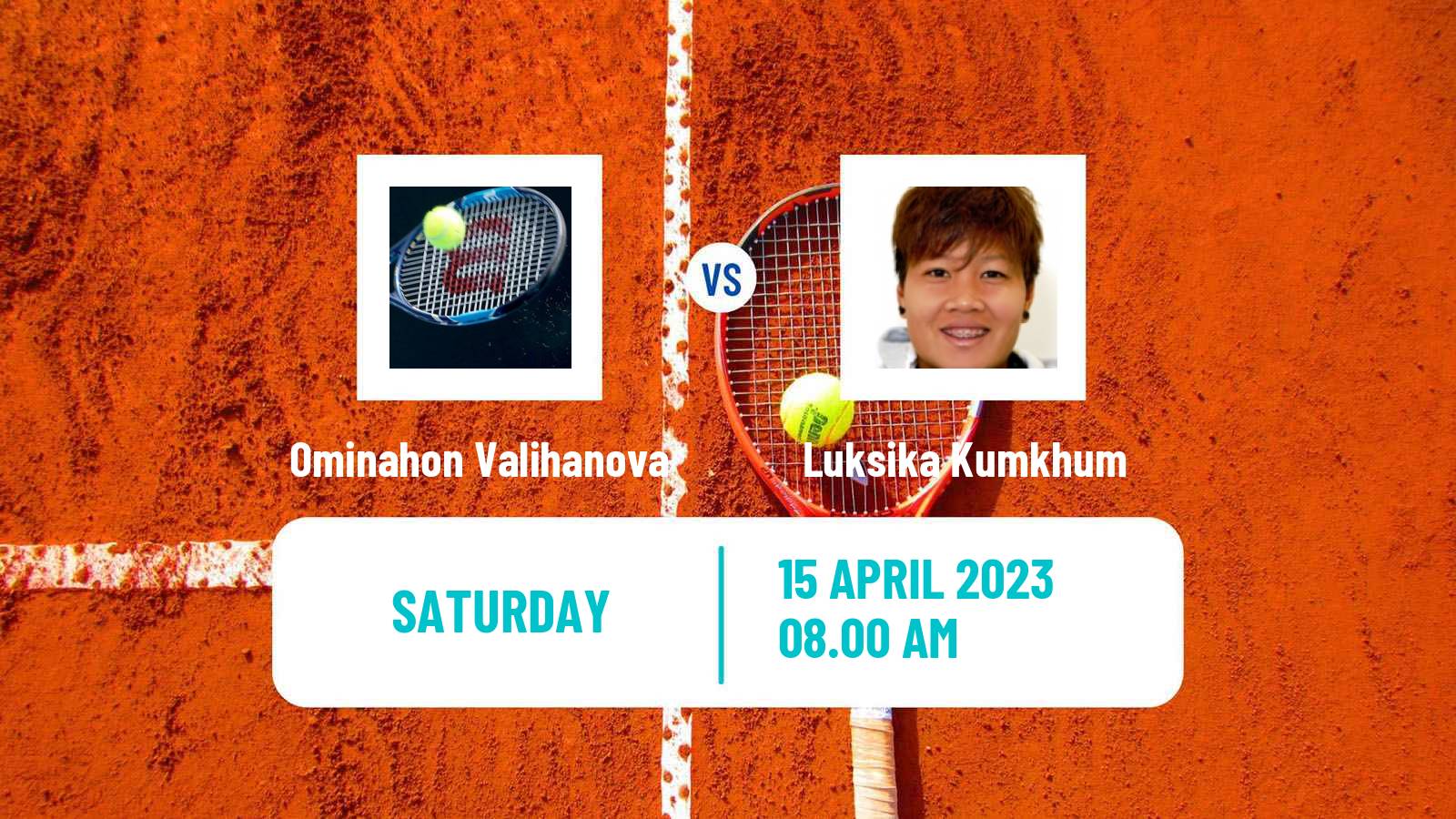 Tennis WTA Billie Jean King Cup Group I Ominahon Valihanova - Luksika Kumkhum