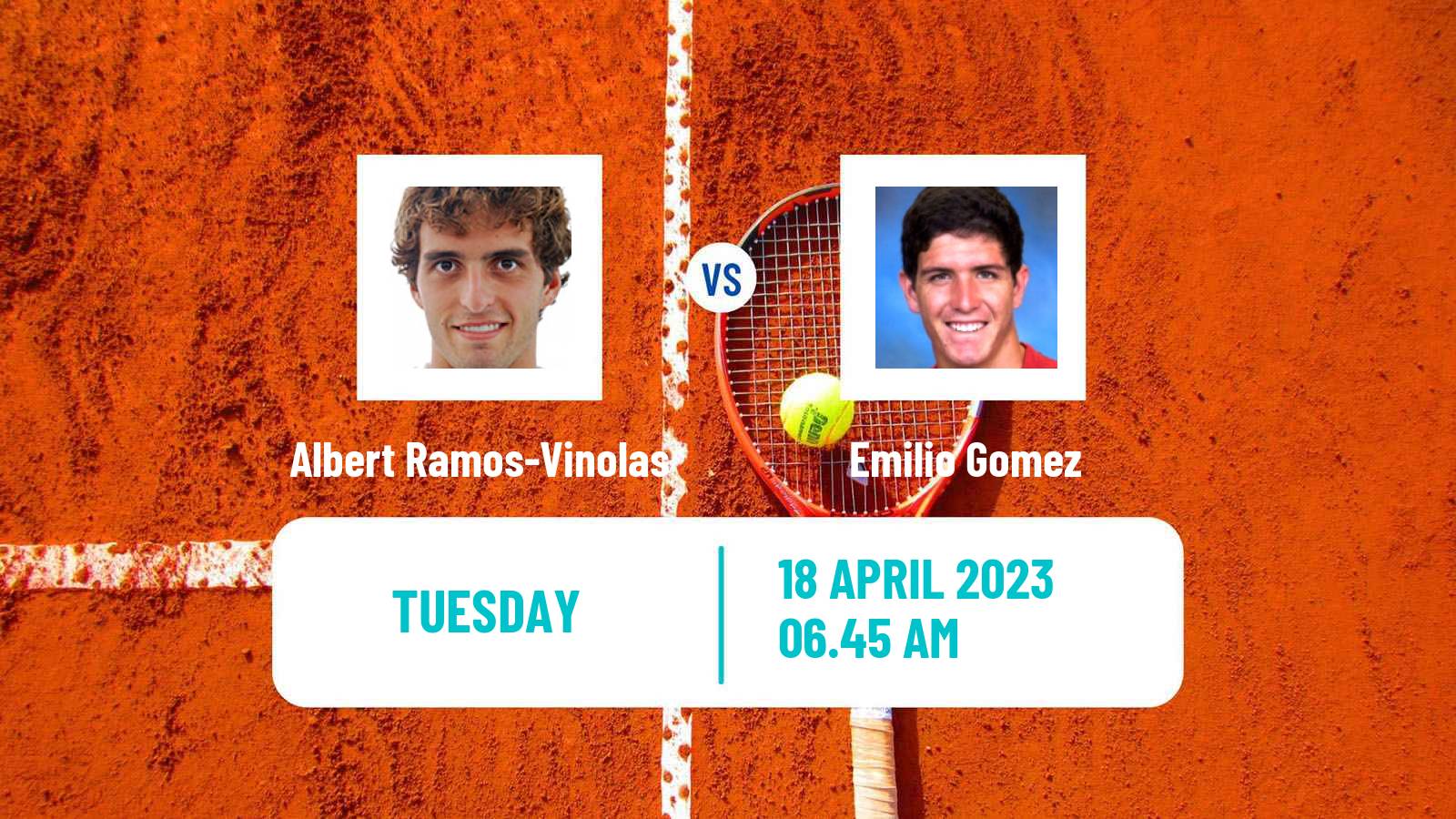 Tennis ATP Barcelona Albert Ramos-Vinolas - Emilio Gomez