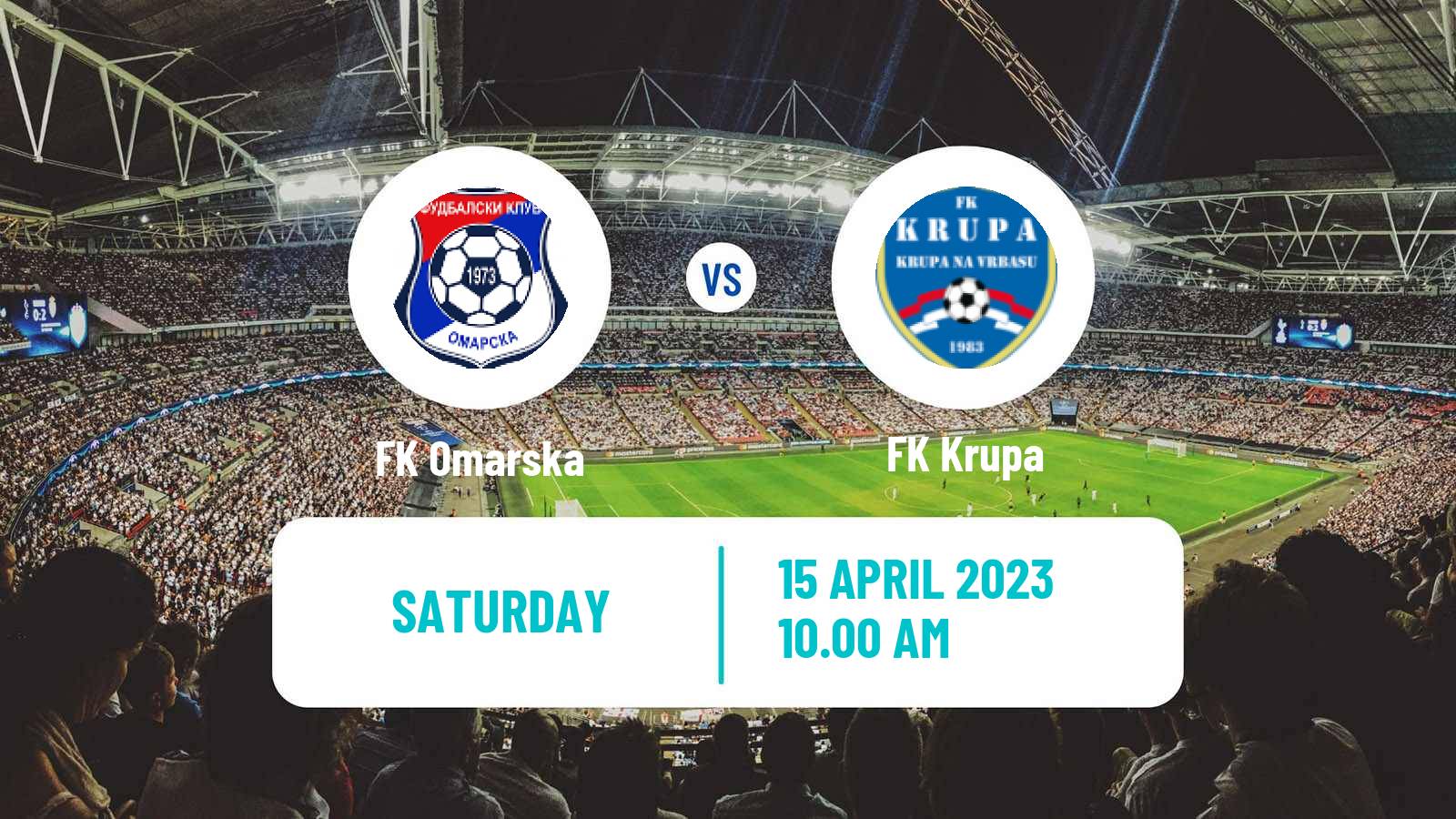 Soccer Bosnian Prva Liga RS Omarska - Krupa