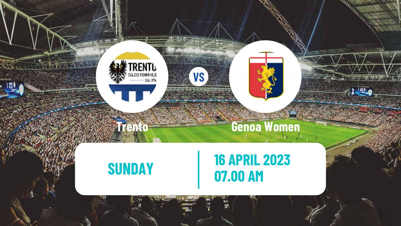 Soccer Italian Serie B Women Trento - Genoa