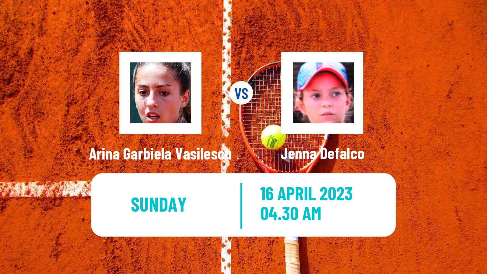 Tennis ITF Tournaments Arina Garbiela Vasilescu - Jenna Defalco