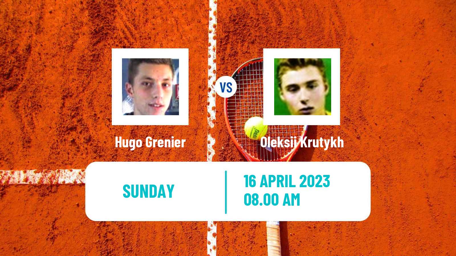 Tennis ATP Barcelona Hugo Grenier - Oleksii Krutykh