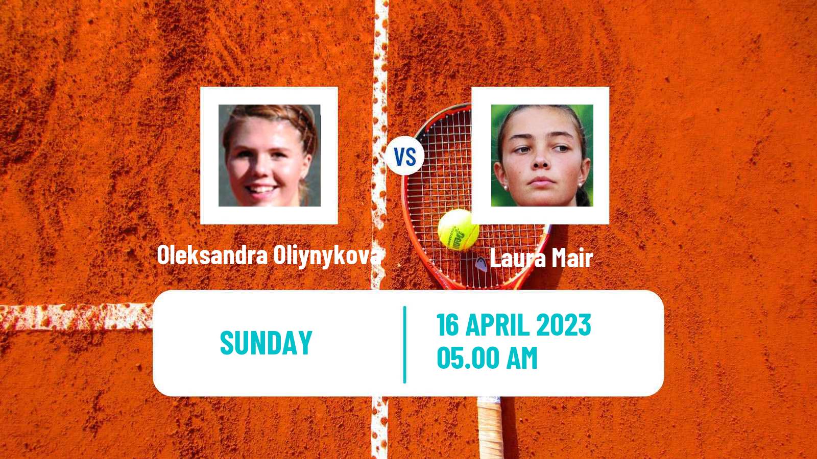 Tennis ITF Tournaments Oleksandra Oliynykova - Laura Mair