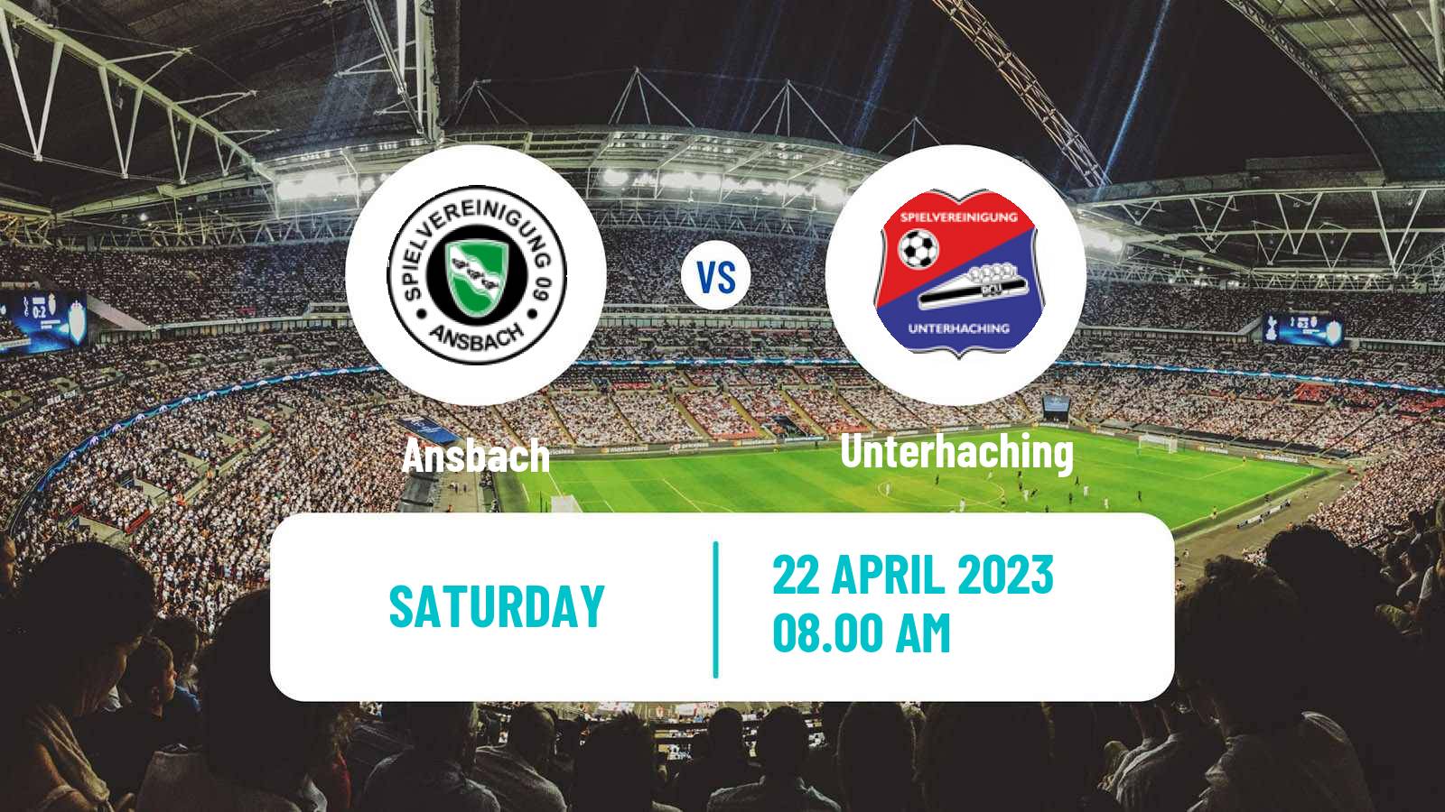 Soccer German Regionalliga Bayern Ansbach - Unterhaching