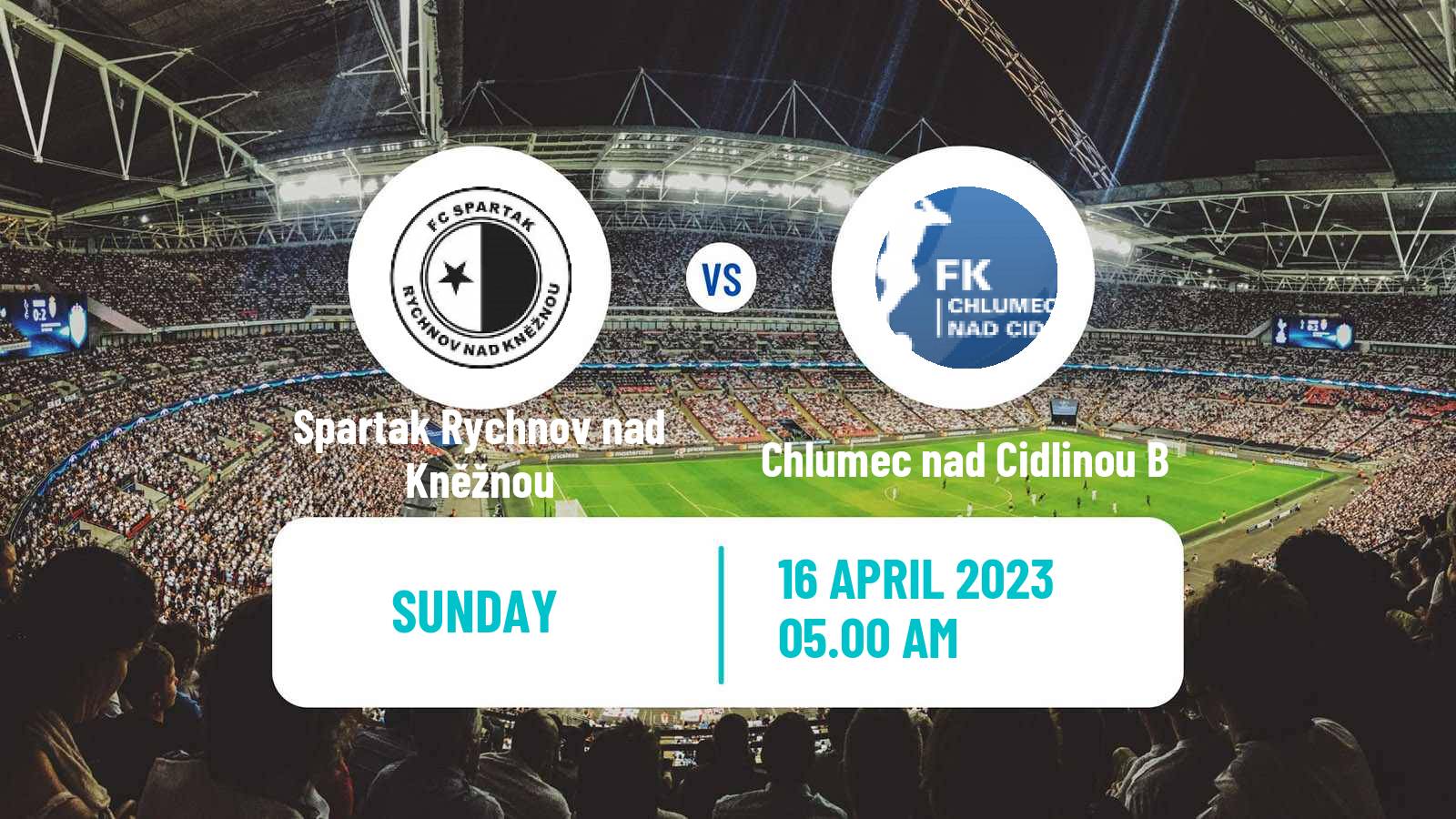 Soccer Czech Kralovehradecky KP Spartak Rychnov nad Kněžnou - Chlumec nad Cidlinou B