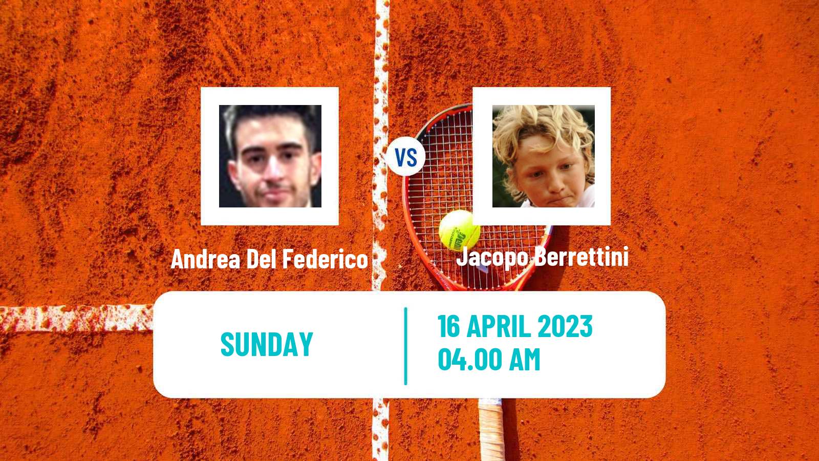 Tennis ATP Challenger Andrea Del Federico - Jacopo Berrettini