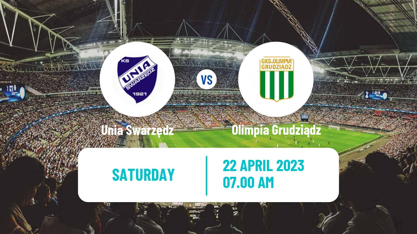 Soccer Polish Division 3 - Group II Unia Swarzędz - Olimpia Grudziądz