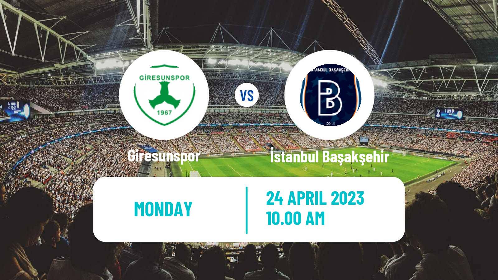 Soccer Turkish Super League Giresunspor - İstanbul Başakşehir