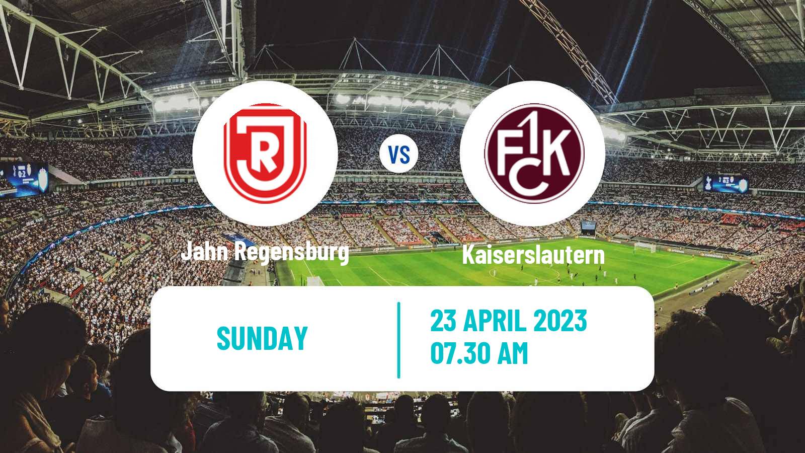 Soccer German 2 Bundesliga Jahn Regensburg - Kaiserslautern