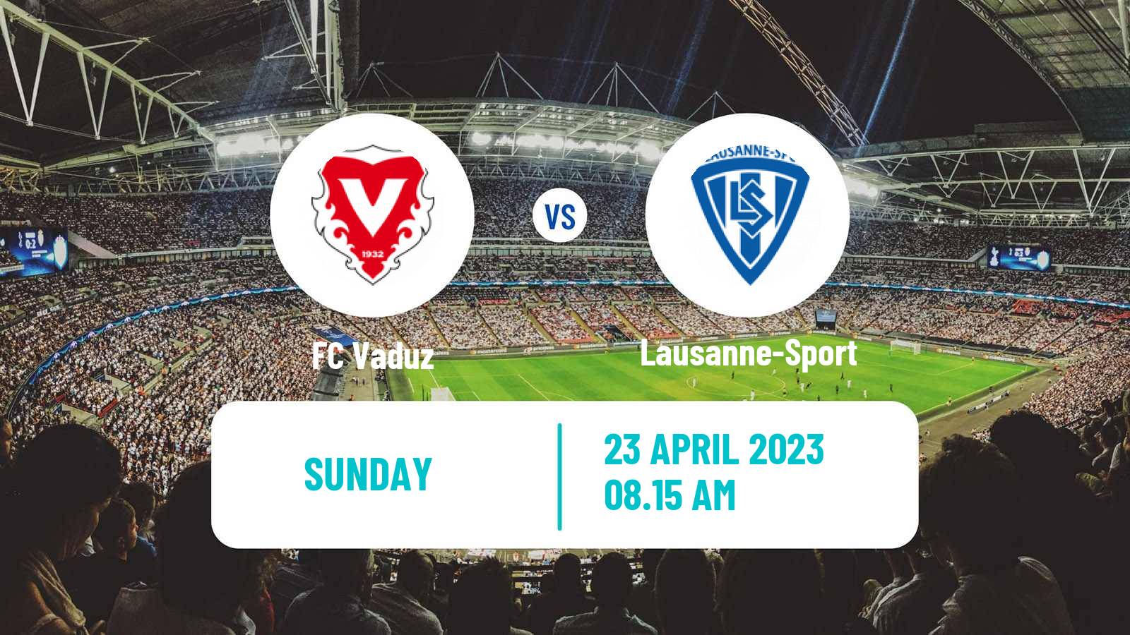 Soccer Swiss Challenge League Vaduz - Lausanne-Sport