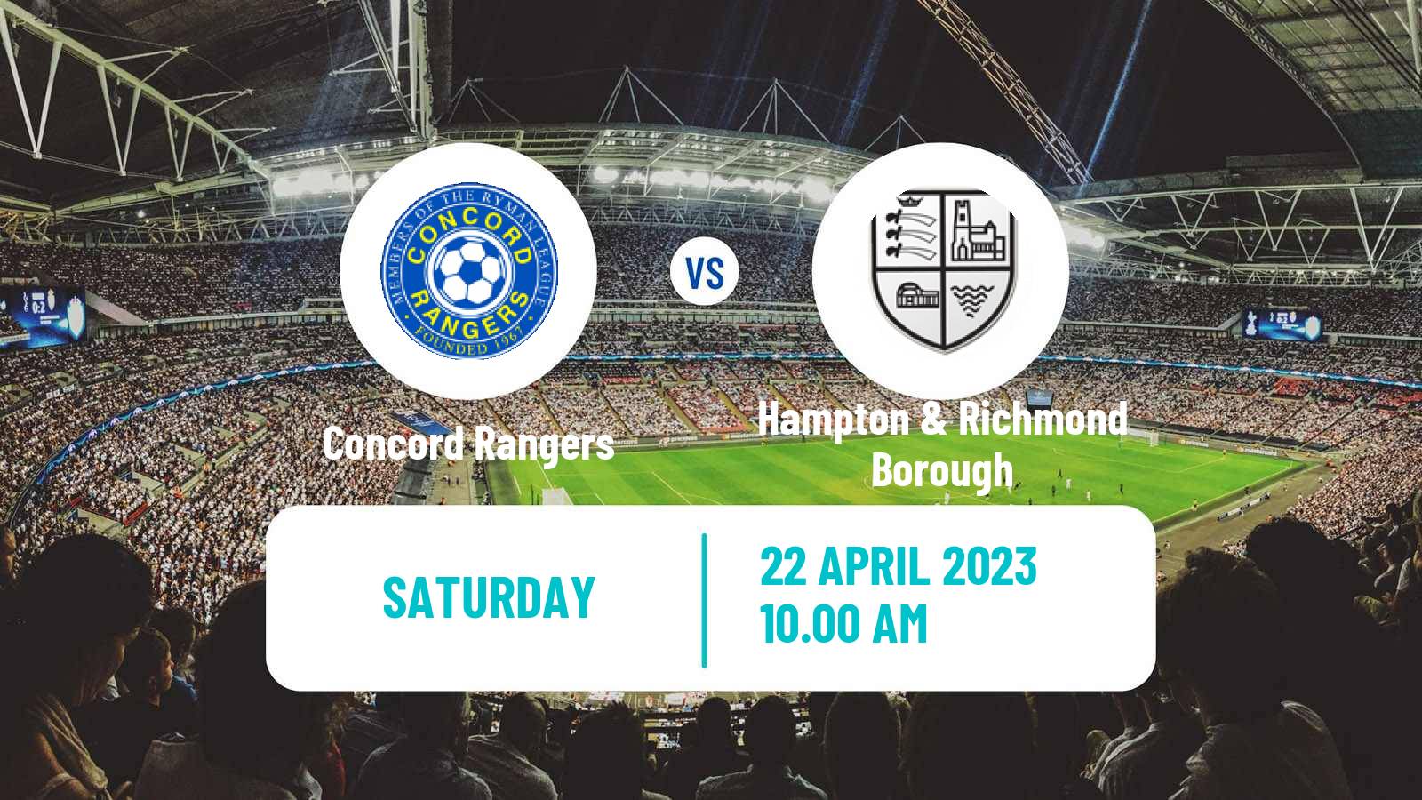 Soccer English National League South Concord Rangers - Hampton & Richmond Borough