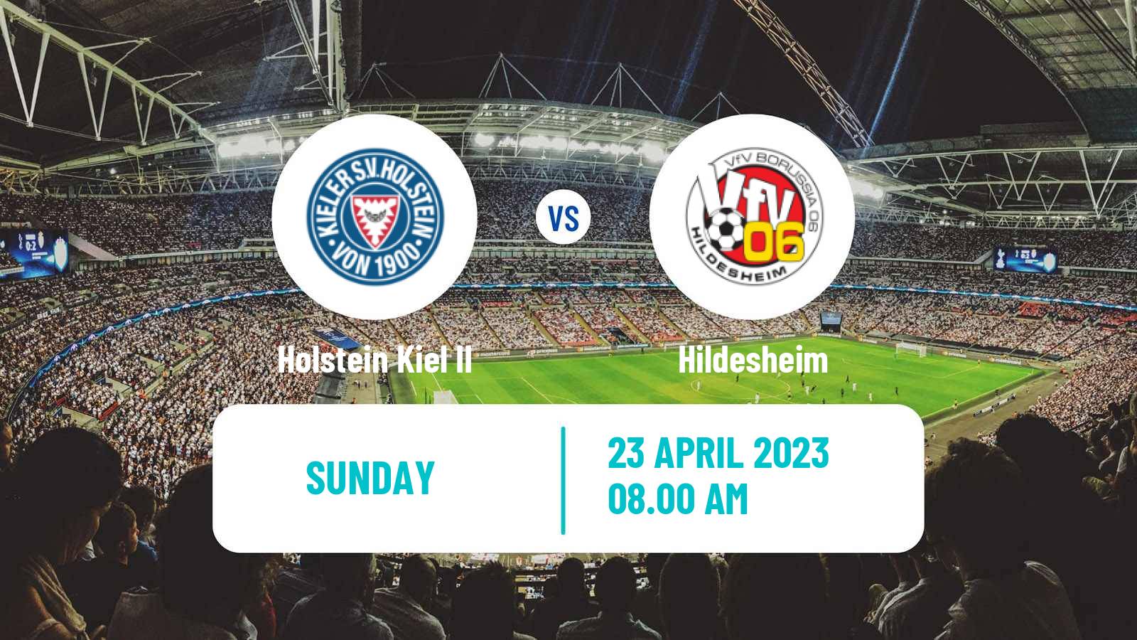 Soccer German Regionalliga North Holstein Kiel II - Hildesheim