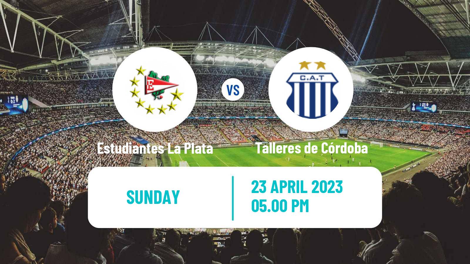 Soccer Argentinian Liga Profesional Estudiantes La Plata - Talleres de Córdoba