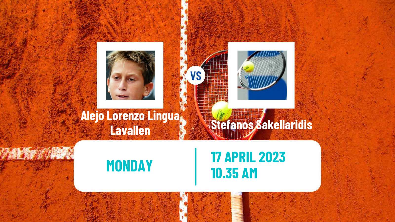 Tennis ITF Tournaments Alejo Lorenzo Lingua Lavallen - Stefanos Sakellaridis