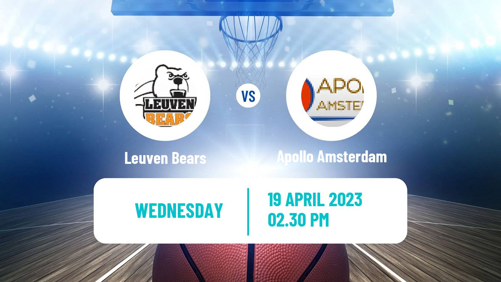 Basketball BNXT League Leuven Bears - Apollo Amsterdam