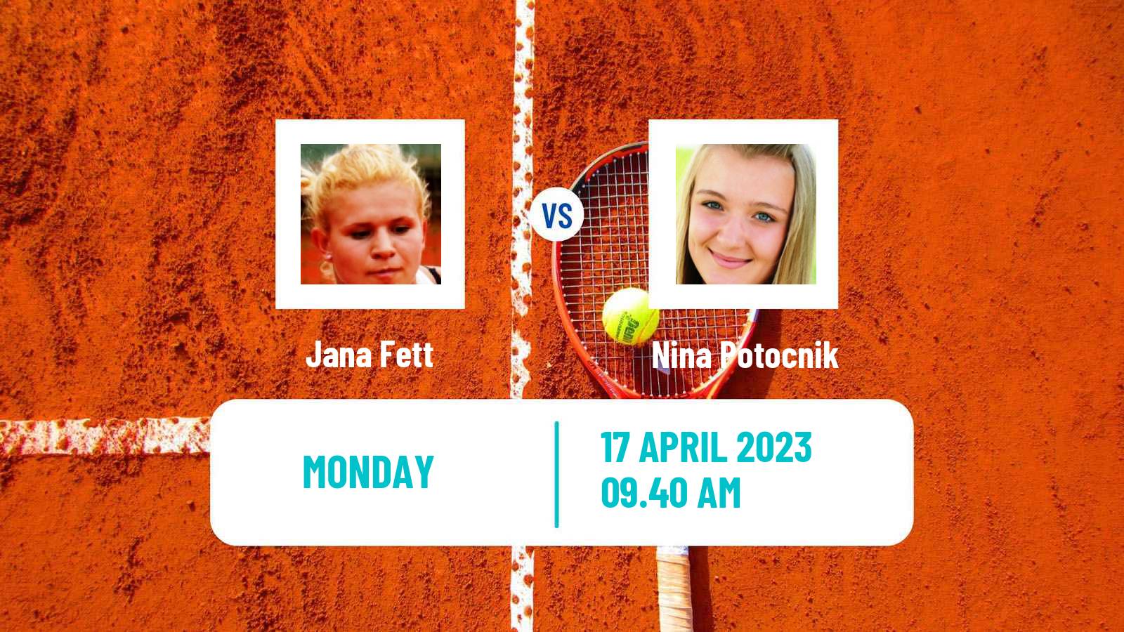 Tennis ITF Tournaments Jana Fett - Nina Potocnik